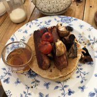 Breakfast pancakes at Unity Grill in Ayr