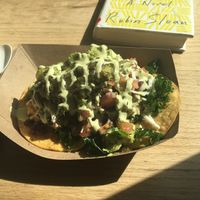 Neuvos rancheros at Juicygreens in Jamaica Plain