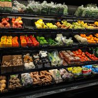fresh produce section at Organic Earth Market in Halifax