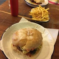 Hail Seitan and bbq jackfruit burger at The Meat Counter in Falmouth