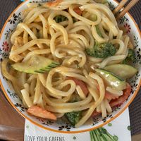 Red Curry Udon Noodles  at Shaba Thai Cuisine in Winnipeg