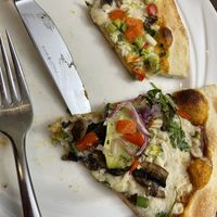 We got take out and this Namaste pizza was so delicious!   at Firehall Pizza Company in The Blue Mountains