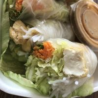 Summer roll with peanut sauce   at Sukhothai in Lancaster