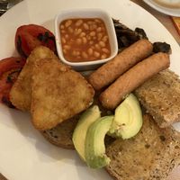 Large vegan brekkie at Compass Cafe Bar in Blackpool