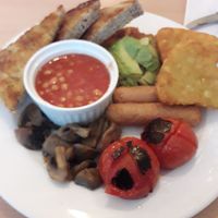 Large vegan at Compass Cafe Bar in Blackpool