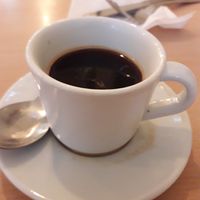 Double espresso at Compass Cafe Bar in Blackpool