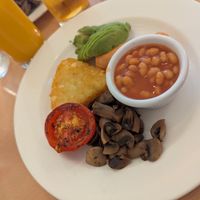 Vegan breakfast at Compass at Compass Cafe Bar in Blackpool