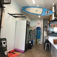 Paddle board area at Grati Cafe in Key Largo