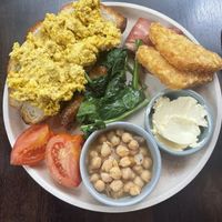 Full English with scrambled tofu   at Zetta's Pantry in Fitzroy
