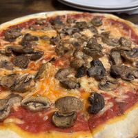 Mushroom pizza   at Brother's Pizza in Hamilton