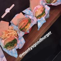 Cheeseburgers + fries at Monty's Good Burger - Koreatown in Los Angeles