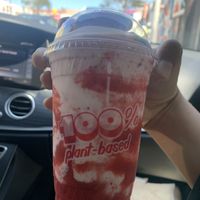 Strawberry Shake! at Monty's Good Burger - Koreatown in Los Angeles