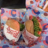 Double and a single at Monty's Good Burger - Koreatown in Los Angeles