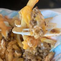 Dog Pile Fries w/ 2 Impossible patties at Monty's Good Burger - Koreatown in Los Angeles