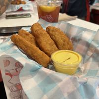 Chicken Tenders with Habanero sauce  at Monty's Good Burger - Koreatown in Los Angeles