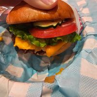 Double cheeseburger at Monty's Good Burger - Koreatown in Los Angeles