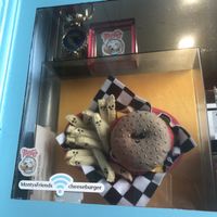 Felt burger and fries at Monty's Good Burger - Koreatown in Los Angeles