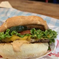 Single Impossible Burger at Monty's Good Burger - Koreatown in Los Angeles