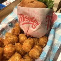 Tots and Burger at Monty's Good Burger - Koreatown in Los Angeles