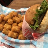 Burger and Tots at Monty's Good Burger - Koreatown in Los Angeles