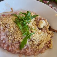 Strawberry risotto at Okaeri in Gijon