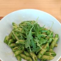 Yummy! Pasta&pesto at Okaeri in Gijon