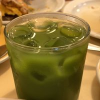 Green Juice (spinach, apple, cucumber, mango, lime and ginger)  at The Breakfast Club in London