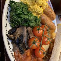 Vegan full breakfast  at The Breakfast Club in London