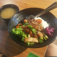 Teriyaki Monkeyhead Mushroom Ric w/ Miso Soup at  Kimburi 金料理 in Central Singapore