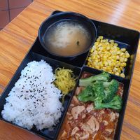 Mapo toufu rice set at  Kimburi 金料理 in Central Singapore