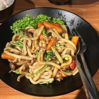 Noodle bowl with veggies at  Kimburi 金料理 in Central Singapore