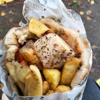 Tofu Souvlaki  at Cafe Aina in Stirling