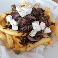 Loaded fries at Cafe Aina in Stirling