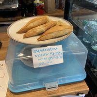 Vegan pastry at Cafe Aina in Stirling