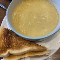 Potato leek soup special. at Cafe Aina in Stirling