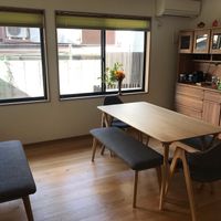 Dining Area  at Vegan Minshuku Sanbiki Neko in Kyoto
