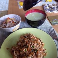 Breakfast at Vegan Minshuku Sanbiki Neko in Kyoto