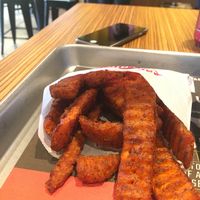 Sweet potato fries - yum! at Fatburger in Corona