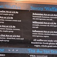 All waffles are vegan and gluten free at Green Source in Missoula