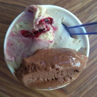 Peanut butter and jam, almond and cardamon and chocolate at Early Bird in Berlin