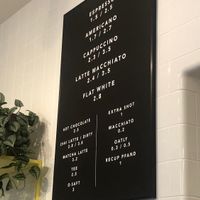 Coffee options  at Early Bird in Berlin