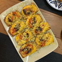 Bruschettas, incrível! at Tarang in Peruibe