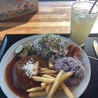 Soy cutlet   at Loving Hut in Seogwipo