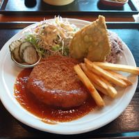 Soy cutlet at Loving Hut in Seogwipo