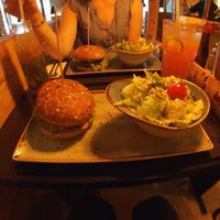 Vegan burger - friend’s non vegan  at Hans im Glück in Hamburg