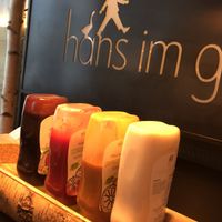 Sauces at Hans im Glück in Hamburg