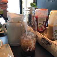 Iced tea at Hans im Glück in Hamburg
