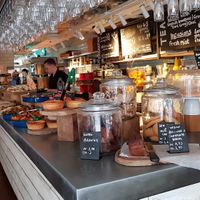 Fancy counter at Megan's by the Green in South West London