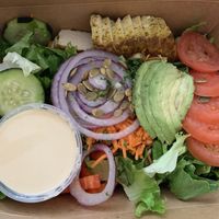 Planeta Azul with tofu at Middle Way Cafe in Anchorage