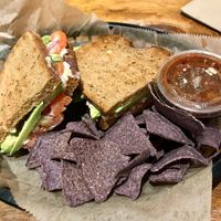 Avocado melt sandwich at Middle Way Cafe in Anchorage